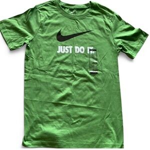 Nike Green Tee with Black Swoosh